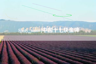 和县中国十七块金牌
