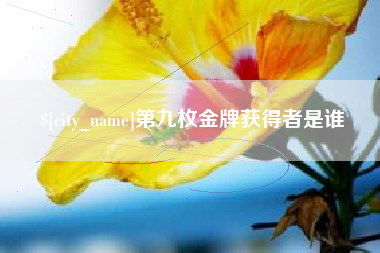 和县第九枚金牌获得者是谁