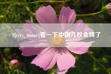 和县看一下中国几枚金牌了