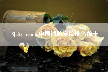 和县中国消防学院排名前十