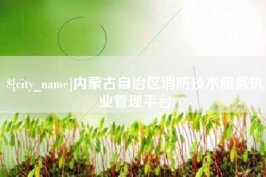 和县内蒙古自治区消防技术服务执业管理平台