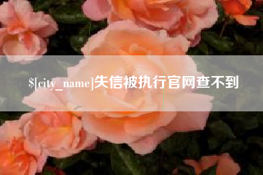 和县失信被执行官网查不到