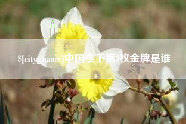 和县中国拿下第9枚金牌是谁