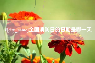 和县全国消防日的日期是哪一天
