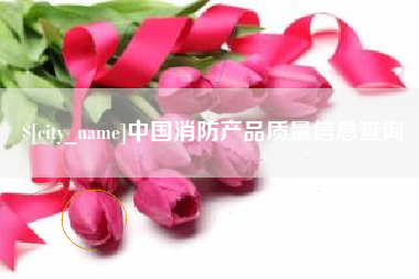 和县中国消防产品质量信息查询