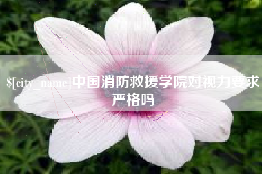 和县中国消防救援学院对视力要求严格吗