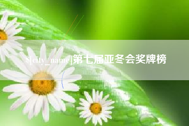 和县第七届亚冬会奖牌榜