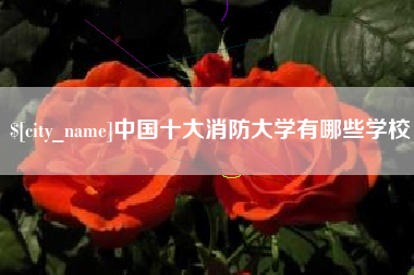 和县中国十大消防大学有哪些学校