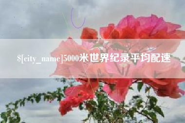和县5000米世界纪录平均配速