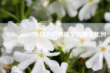 和县中国消防救援学院男女比例