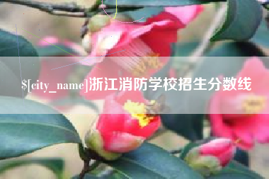 和县浙江消防学校招生分数线