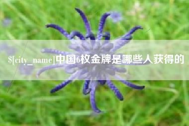 和县中国6枚金牌是哪些人获得的