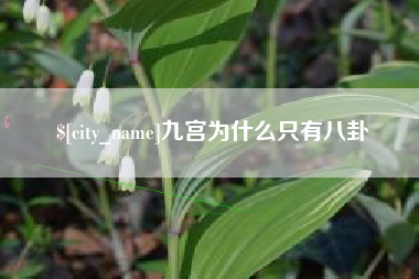 和县九宫为什么只有八卦