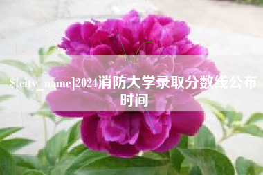 和县2024消防大学录取分数线公布时间