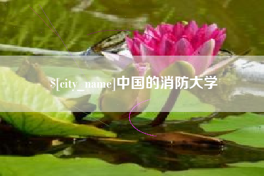 和县中国的消防大学