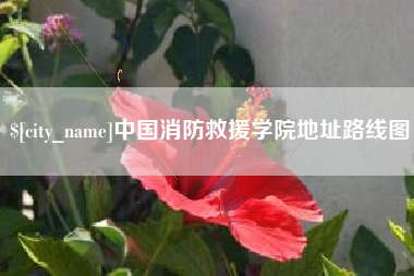 和县中国消防救援学院地址路线图
