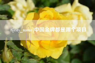 和县中国金牌都是哪个项目