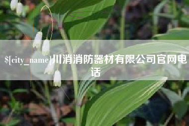 和县川消消防器材有限公司官网电话