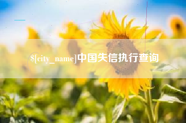 和县中国失信执行查询