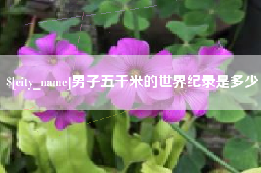 和县男子五千米的世界纪录是多少