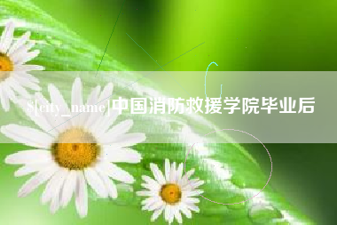 和县中国消防救援学院毕业后