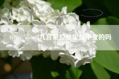 和县九宫星位是定位不变的吗
