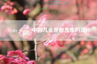 和县中国九金是哪九金的简称