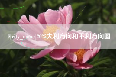和县2025大利方向和不利方向图