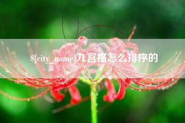 和县九宫格怎么排序的