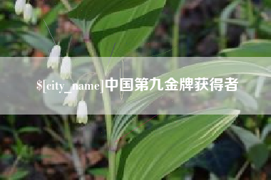 和县中国第九金牌获得者