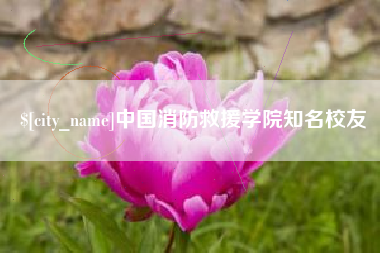 和县中国消防救援学院知名校友