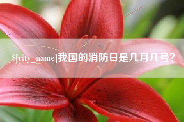 和县我国的消防日是几月几号？