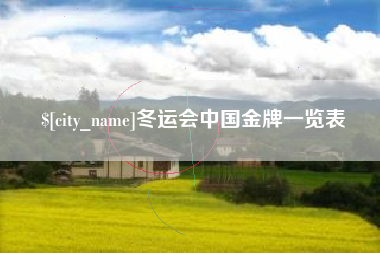 和县冬运会中国金牌一览表