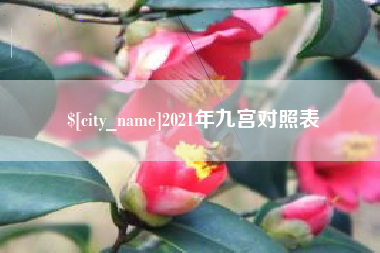和县2021年九宫对照表