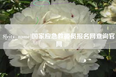 和县国家应急救援员报名网查询官网