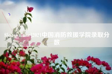 和县2021中国消防救援学院录取分数
