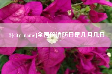 和县全国的消防日是几月几日