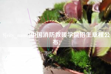 和县中国消防救援学院招生章程公布!