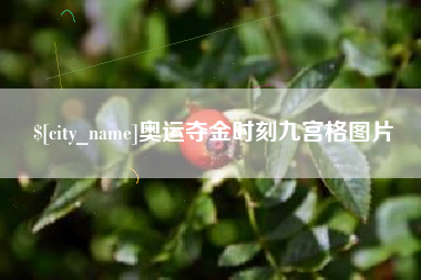 和县奥运夺金时刻九宫格图片